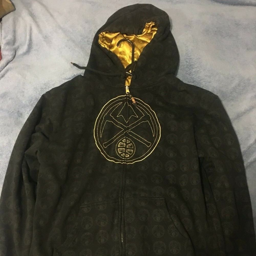 UNK Denver Nuggets Reversible Zip Up Hoodie XXL